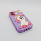 Durable purple unicorn silicone protective case for A10 kids touchscreen camera, ideal for toy retailers.