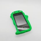 Certified A10 children's digital camera in green with interactive touchscreen, CE/RoHS/FCC compliant manufacturing.