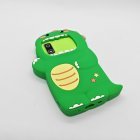 Wholesale A10 touchscreen kids camera with green monster dinosaur silicon case, high-definition educational toy for bulk import.