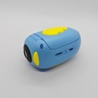 A100-R kids' handheld DV camcorder with 2.0 inch flip screen and yellow tactile buttons from China factory.