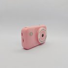 Front view of Y2 kids digital camera with classic design in pink for B2B distributors.