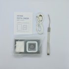 Full kit of Y23 black kids digital with modern design, including manual, USB cable and strap, wholesale from China factory.