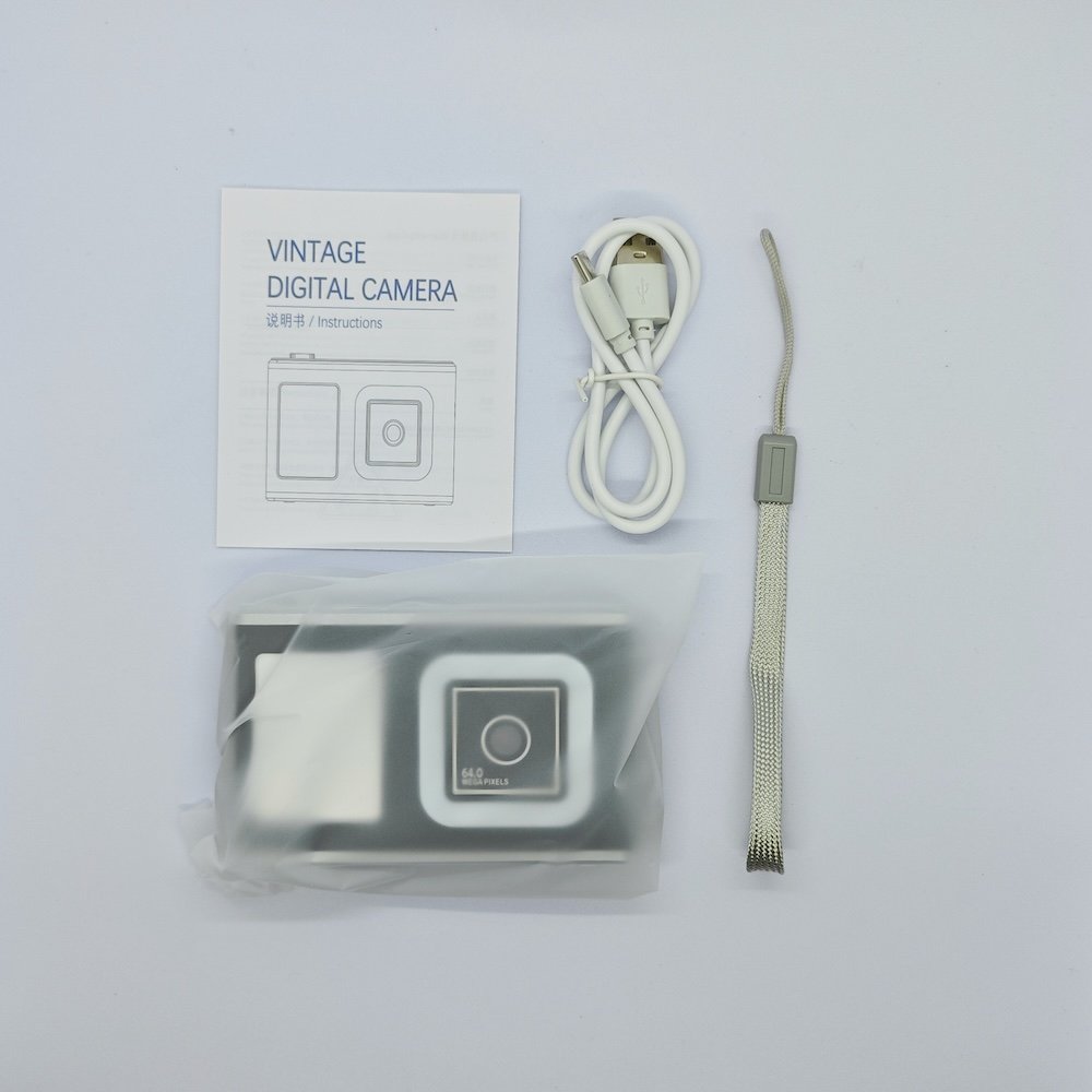 Full kit of Y23 black kids digital with modern design, including manual, USB cable and strap, wholesale from China factory.