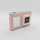 Wholesale Y23 kids digital camera in pink, professional compact design for children with square front lens and mini mirror, CE/RoHS certified.