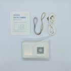 Full kit of Y23 white kids digital with modern design, including manual, USB cable and strap, wholesale from China factory.