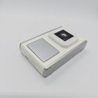 Close-up of Y23 white kids portable camera with square front lens, high-resolution imaging technology for kids tech toy distributors.