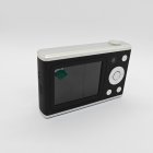 Y25 compact kids digital camera in black with HD rear screen and user-friendly navigation buttons, China factory wholesale.