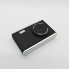 Detailed view of Y25 black kids digital camera lens for kids, stylish and slim aesthetic, factory price.