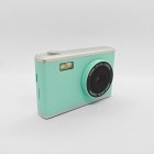 Y25 mint green portable children's camera with vintage design, HD front lens and built-in flash for gift suppliers.