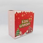 Details of Y3 Christmas-themed kids camera gift box with festive design - B2B wholesale holiday kids electronics.