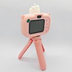 Y6 pink kids smile unicorn camera with 2.0-inch rear screen and big buttons for toys retailers.