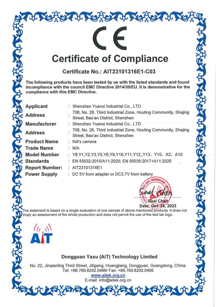 Y8 CE EMC certificate_Checked_page-0001