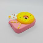 Durable Y8 kids camera with pink large silicone donut case and HD dual lens for gift retailers.