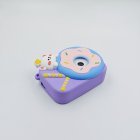 Durable Y8 kids camera with purple large silicone donut case and HD dual lens for gift retailers.