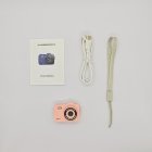 Pink M8 kids camera gift set with accessories for international export bulk purchase.