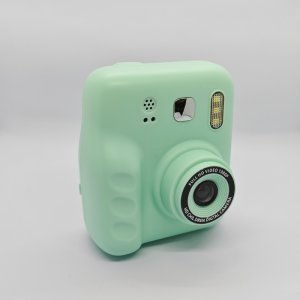 Bulk buy Y300H kids instant print camera with built-in flash light, mint green digital video recorder for B2B toy importers and gift distributors.