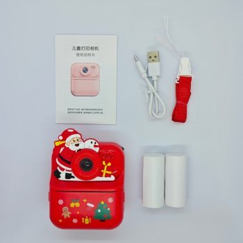 Fully certified Y900 Christmas instant print camera full set with thermal paper and accessories.