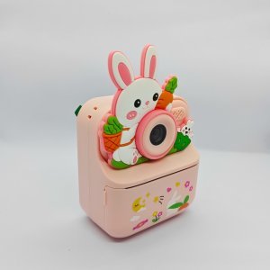 CE certified Y900 pink rabbit kids instant print camera for B2B wholesale.