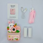 Certified Y900 pink rabbit instant print camera full set (CE/RoHS/FCC) with thermal paper and accessories.