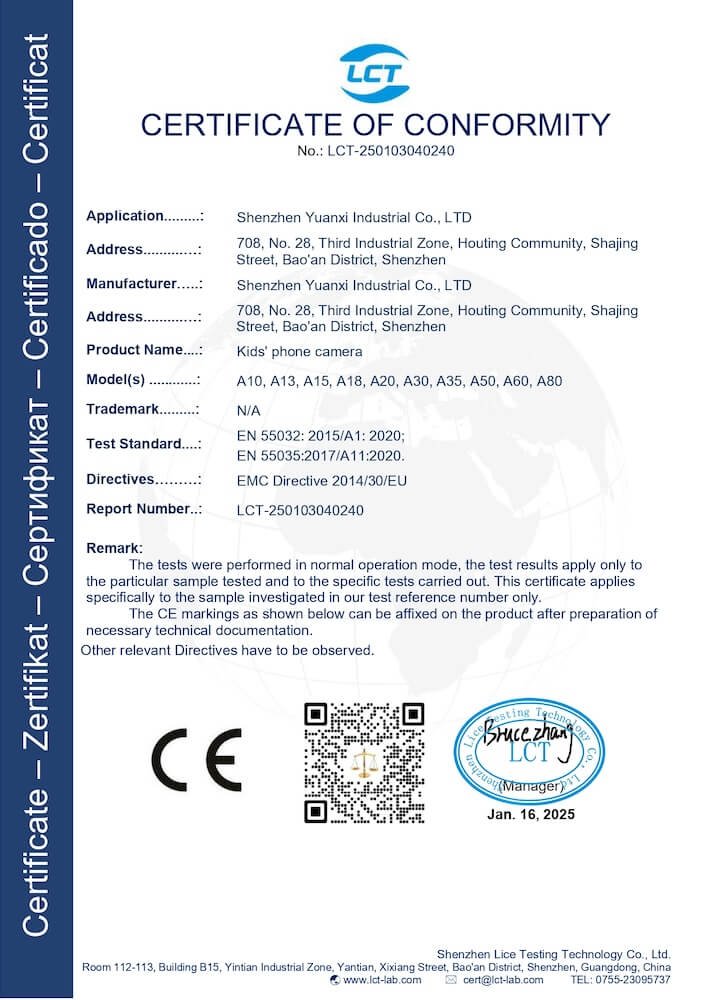 A10 CE-EMC certification